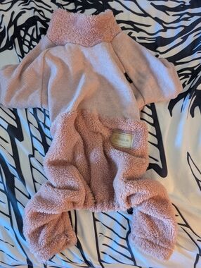 Fitwarm Fuzzy Pink Dog Sweater